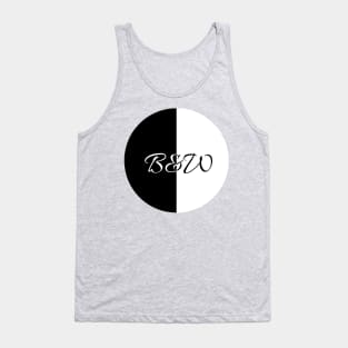 Minimalistic black and white B&W Tank Top